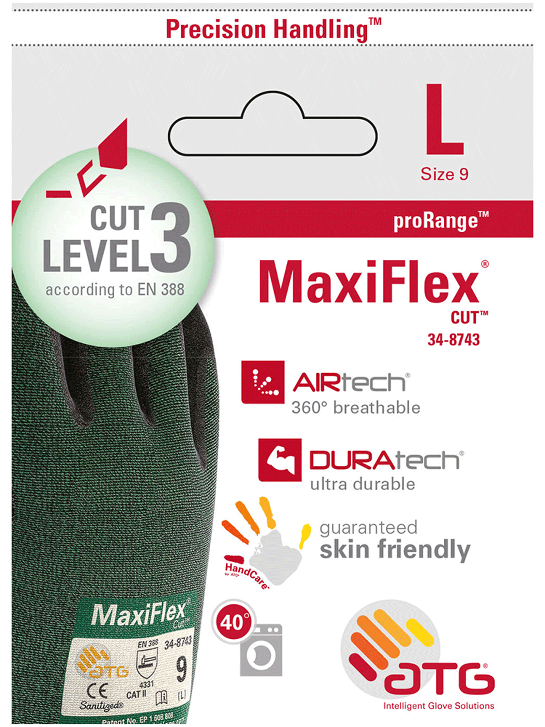 34-8743 MaxiFlex® Cut™ Palm Coated Retail main image